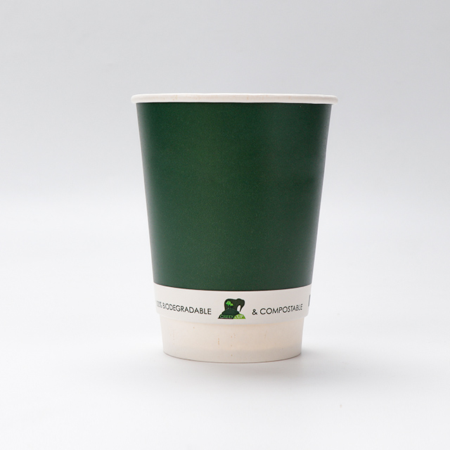 Индивидуальное компостируемое покрытие на водной основе 12 унций двойной стены бумажной чашки 