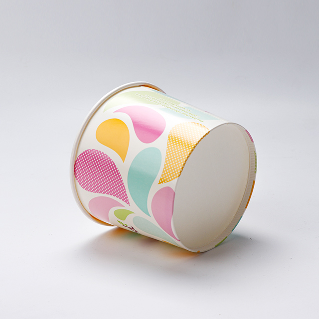 4 унции 16 унций на заказ на заказ на одноразовый мороженое чашка одноразовая бумага замороженная йогуртная чашка