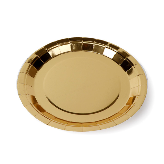 Одноразовая пластина с золотой бумагой