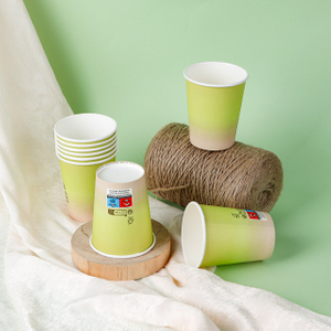 Одноразовые на водных покрытия 7 унций бумажные стаканчики для кофе горячих напитков