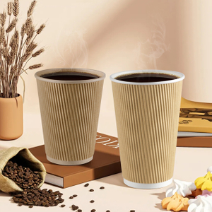 Настраиваемые бульварные бумажные стаканчики с прикосновением вашего бренда