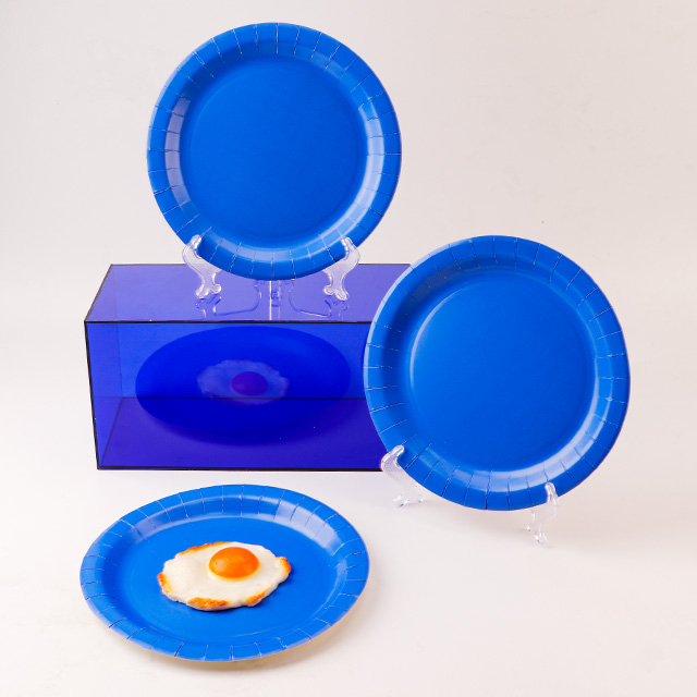 Экологически чистые одноразовые красочные бумажные тарелки